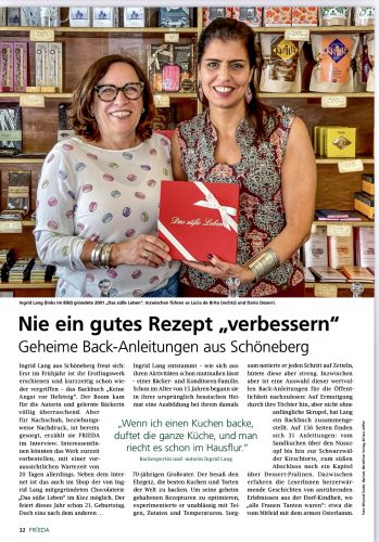 Fachartikel 2 in der Frieda - das Lokalmagazin für Friedenau