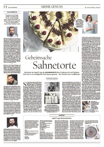 Fachartikel über Sahnetorte in der Tagesspiegel